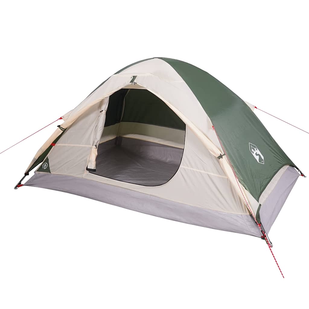 vidaXL Camping Tent Dome 2-Person Green Waterproof - 43412