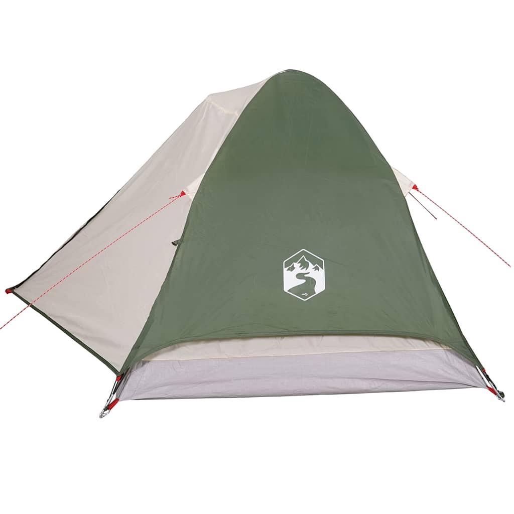 vidaXL Camping Tent Dome 2-Person Green Waterproof - 43412