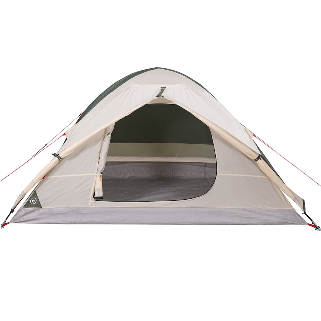 vidaXL Camping Tent Dome 4-Person Green Waterproof - 43438