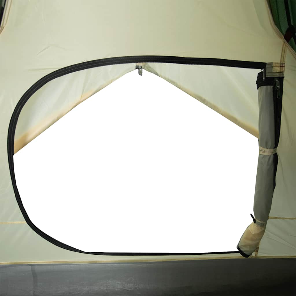 vidaXL Camping Tent Dome 4-Person Green Waterproof - 43438