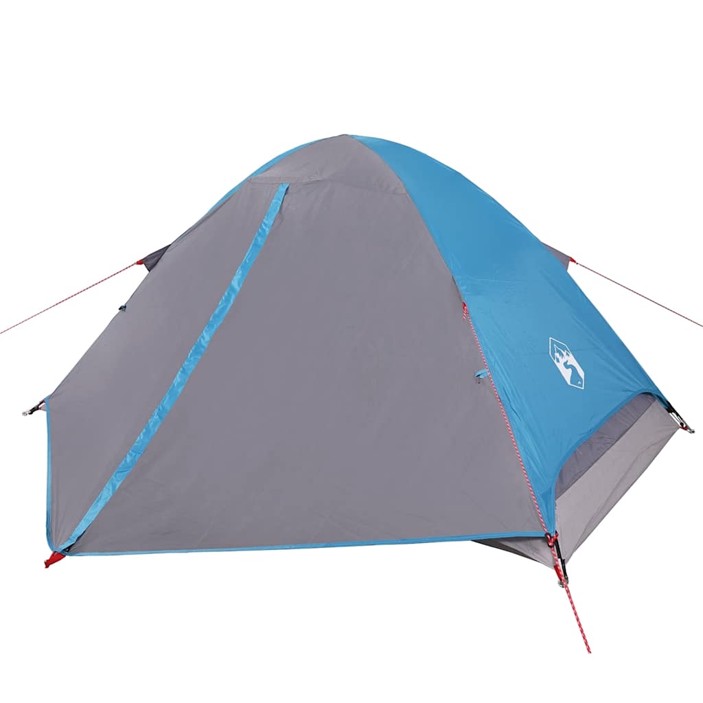 vidaXL Camping Tent Dome 4-Person Blue Waterproof - 43439