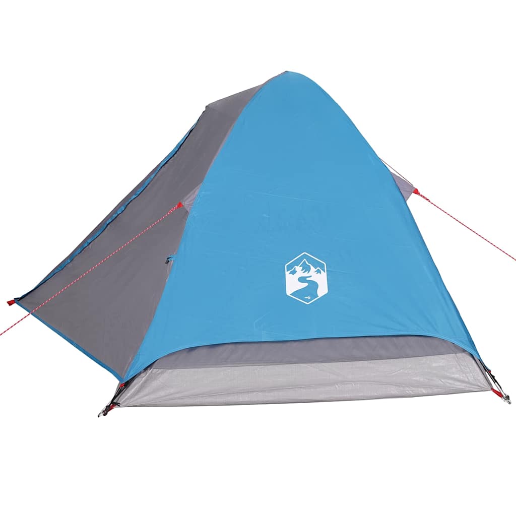 vidaXL Camping Tent Dome 4-Person Blue Waterproof - 43439