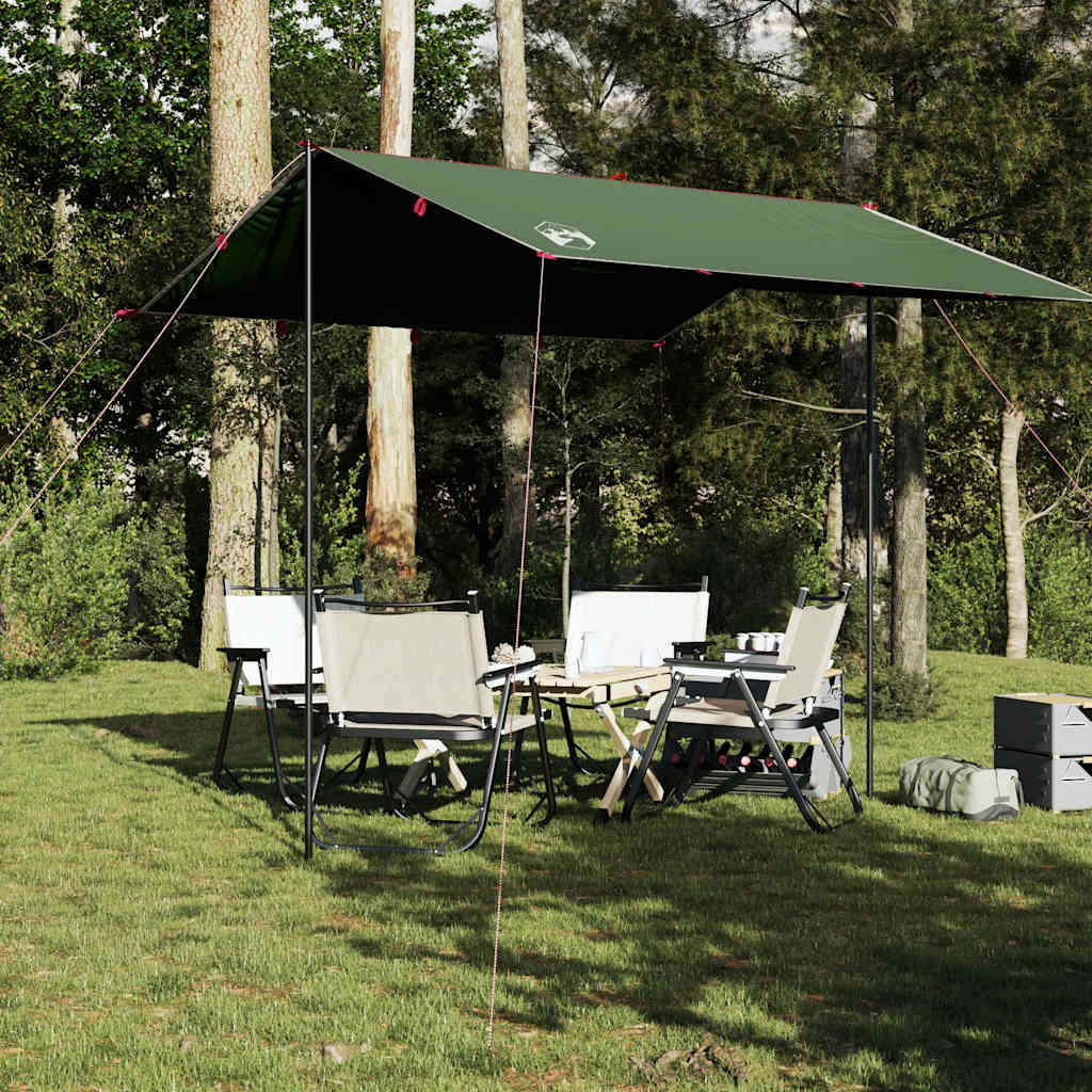 vidaXL Camping Tarp Green 300x294 cm Waterproof - 43469