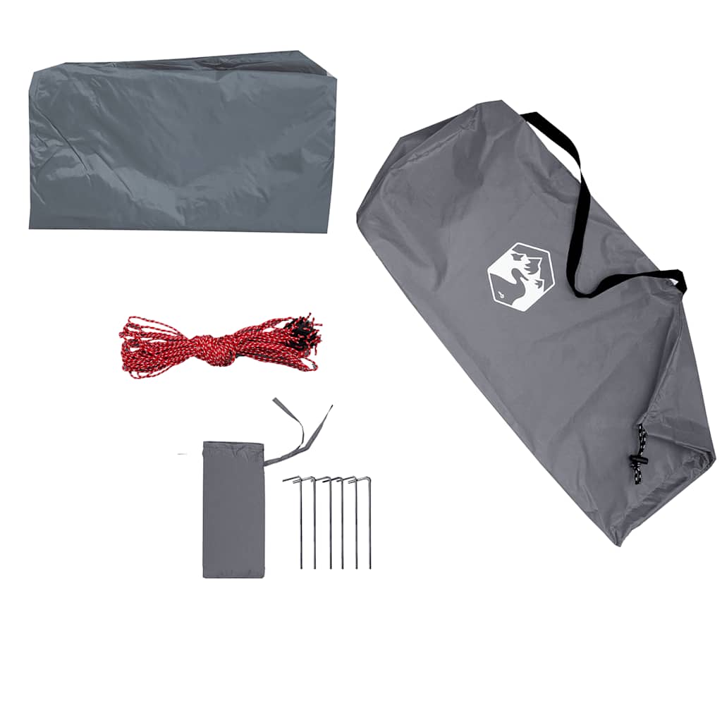 vidaXL Camping Tarp Grey and Orange 300x294 cm Waterproof - 43471