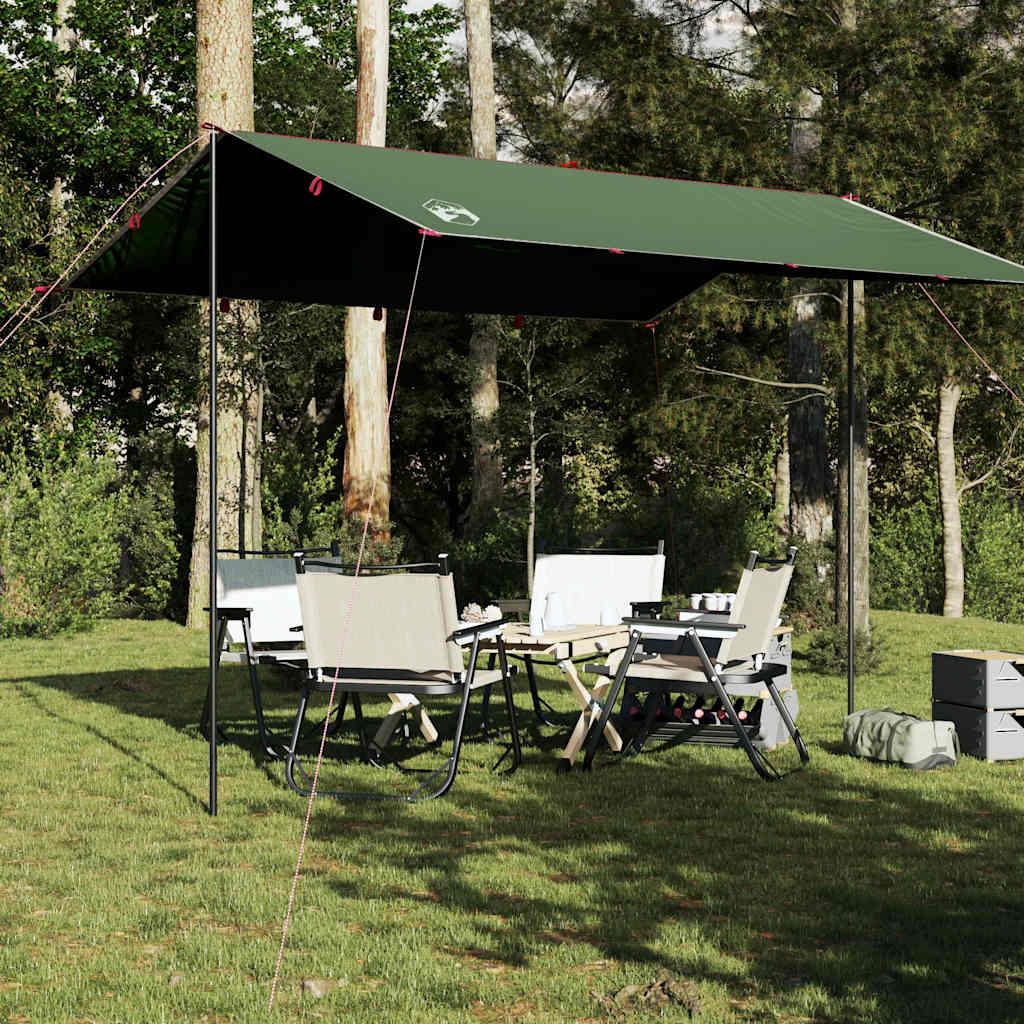 vidaXL Camping Tarp Green 360x294 cm Waterproof