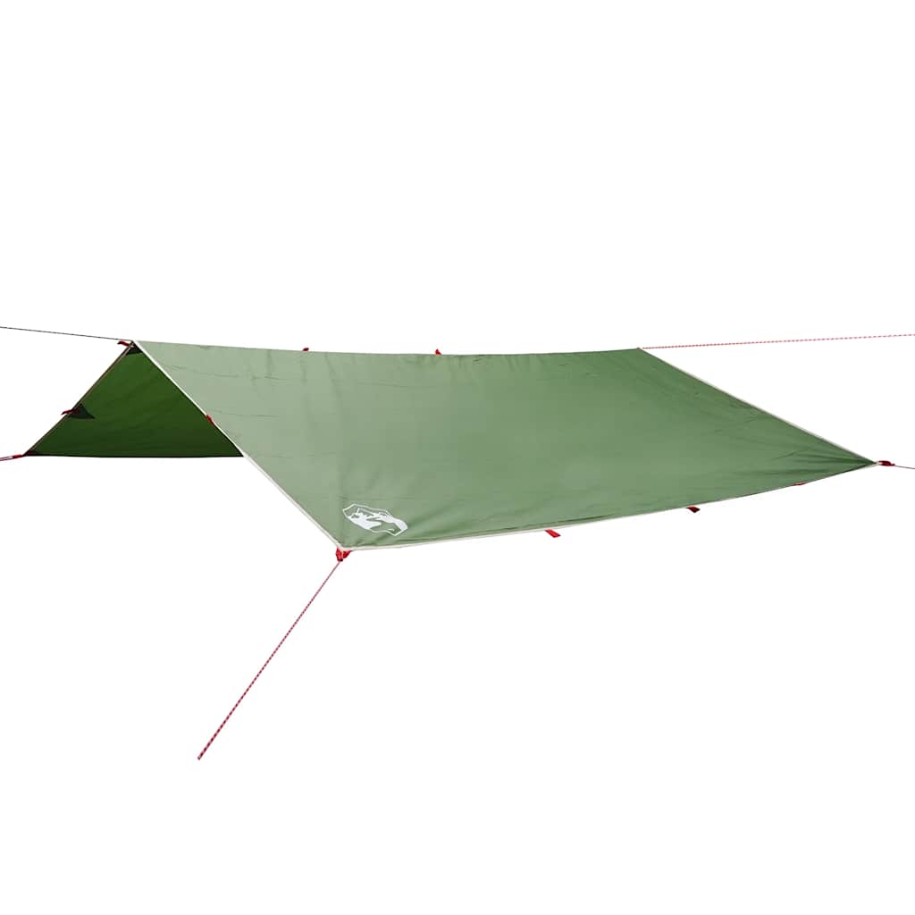 vidaXL Camping Tarp Green 360x294 cm Waterproof - 43487