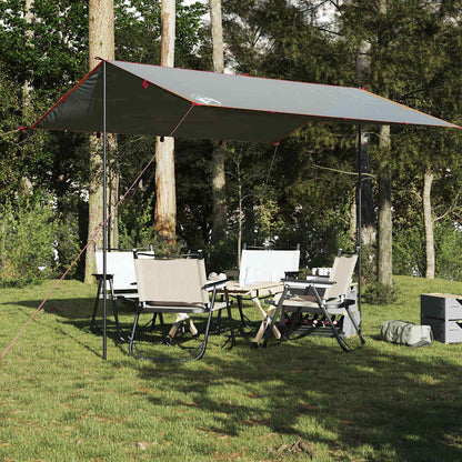 vidaXL Camping Tarp Grey and Orange 360x294 cm Waterproof - 43494