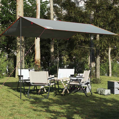 vidaXL Camping Tarp Grey and Orange 360x294 cm Waterproof - 43494