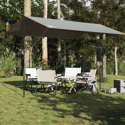 vidaXL Camping Tarp Grey and Orange 400x294 cm Waterproof - 43513