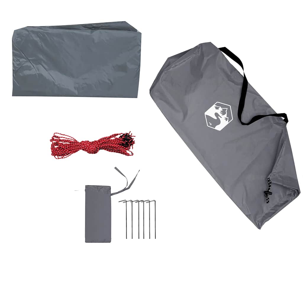 vidaXL Camping Tarp Grey and Orange 400x294 cm Waterproof - 43513
