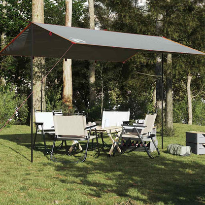 vidaXL Camping Tarp Grey and Orange 400x294 cm Waterproof - 43513