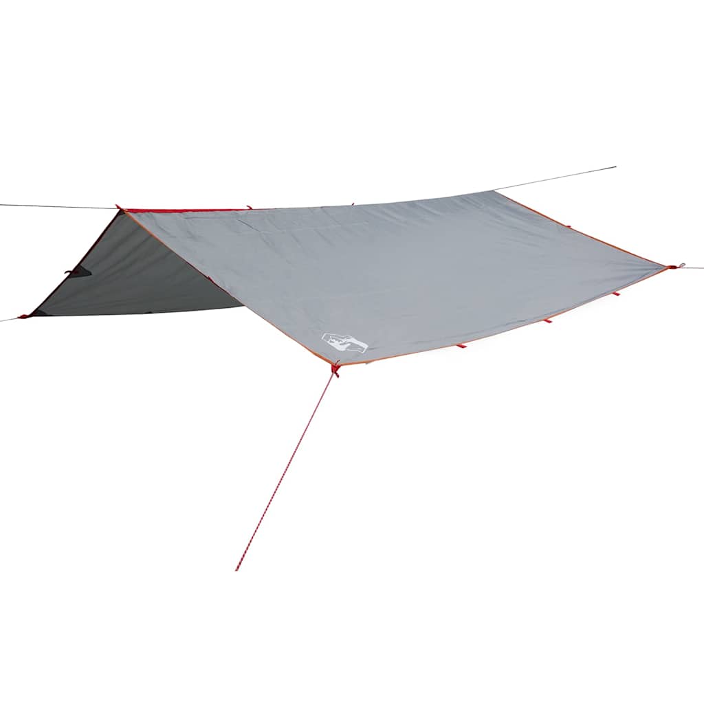 vidaXL Camping Tarp Grey and Orange 500x294 cm Waterproof - 43557