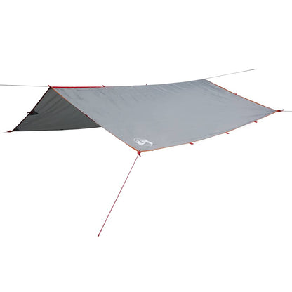 vidaXL Camping Tarp Grey and Orange 500x294 cm Waterproof - 43557