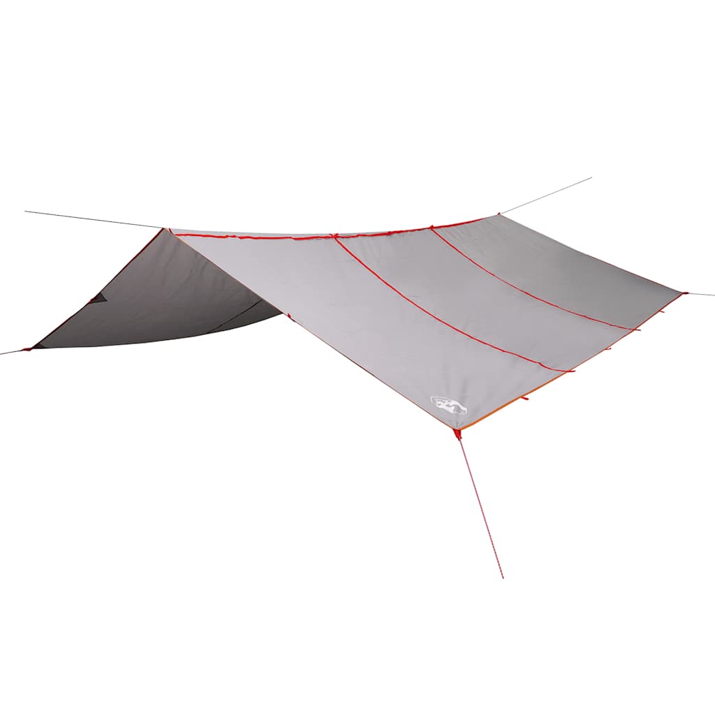 vidaXL Camping Tarp Grey and Orange 420x440 cm Waterproof - 43585