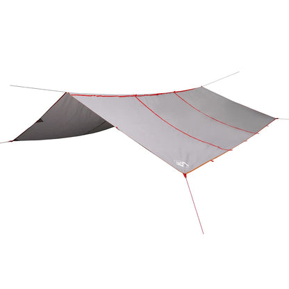 vidaXL Camping Tarp Grey and Orange 420x440 cm Waterproof - 43585