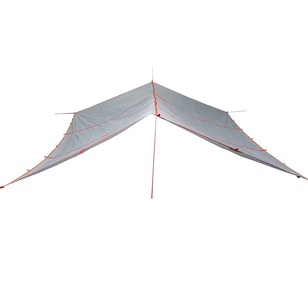vidaXL Camping Tarp Grey and Orange 420x440 cm Waterproof - 43585