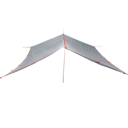 vidaXL Camping Tarp Grey and Orange 420x440 cm Waterproof - 43585