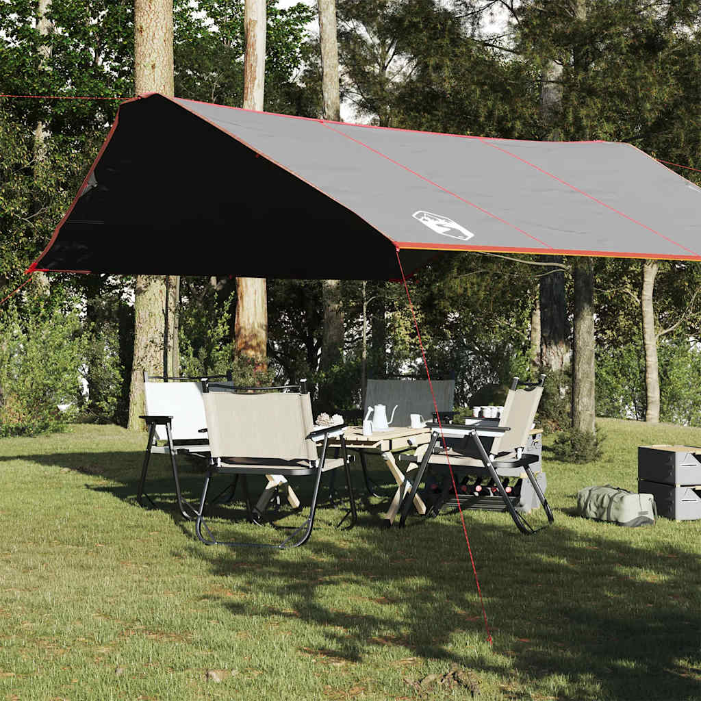 vidaXL Camping Tarp Grey and Orange 420x440 cm Waterproof - 43585