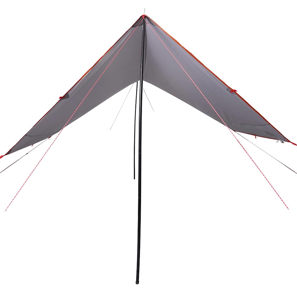 vidaXL Camping Tarp Grey and Orange 430x380x210 cm Waterproof
