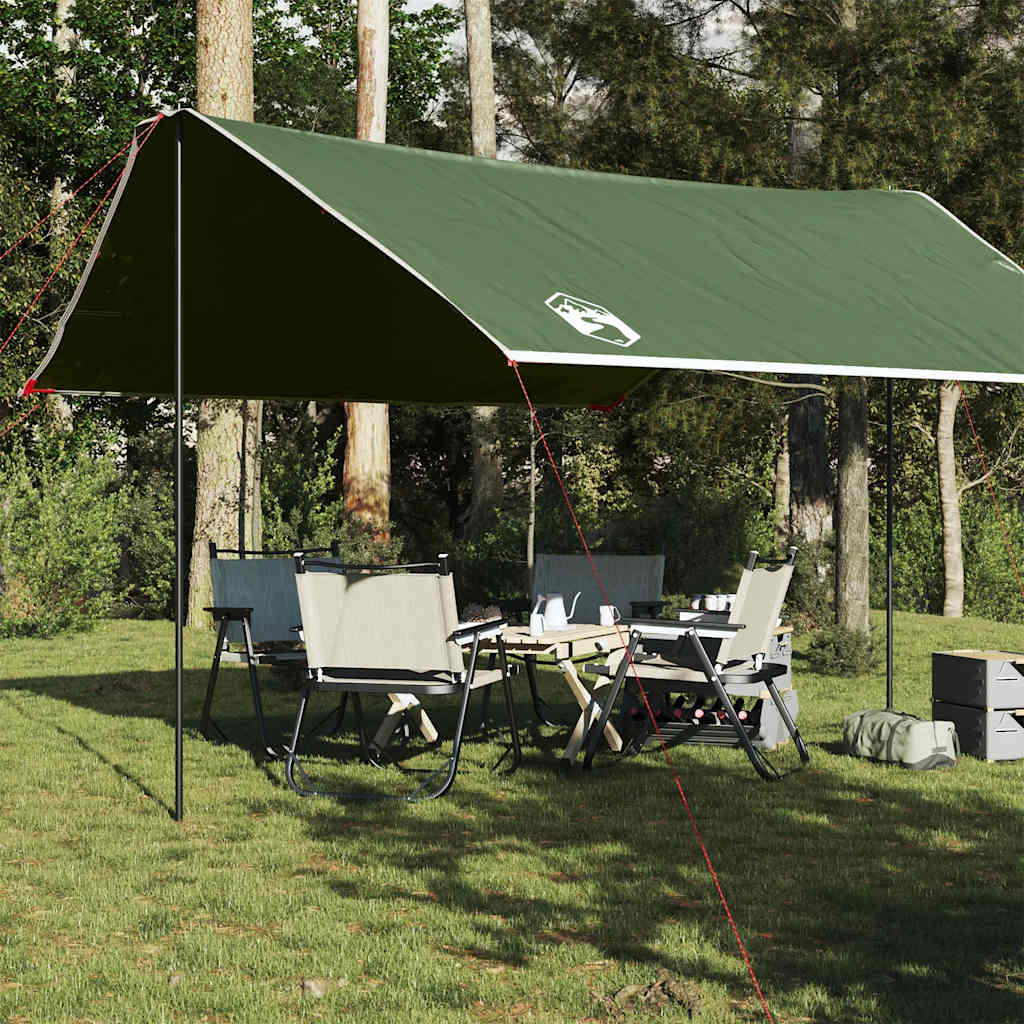 vidaXL Camping Tarp Green 430x380x210 cm Waterproof - 43607