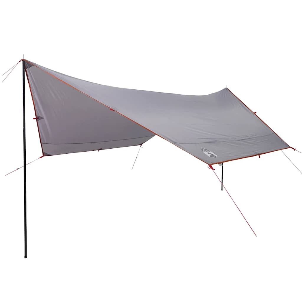 vidaXL Camping Tarp Grey and Orange 430x380x210 cm Waterproof - 43610