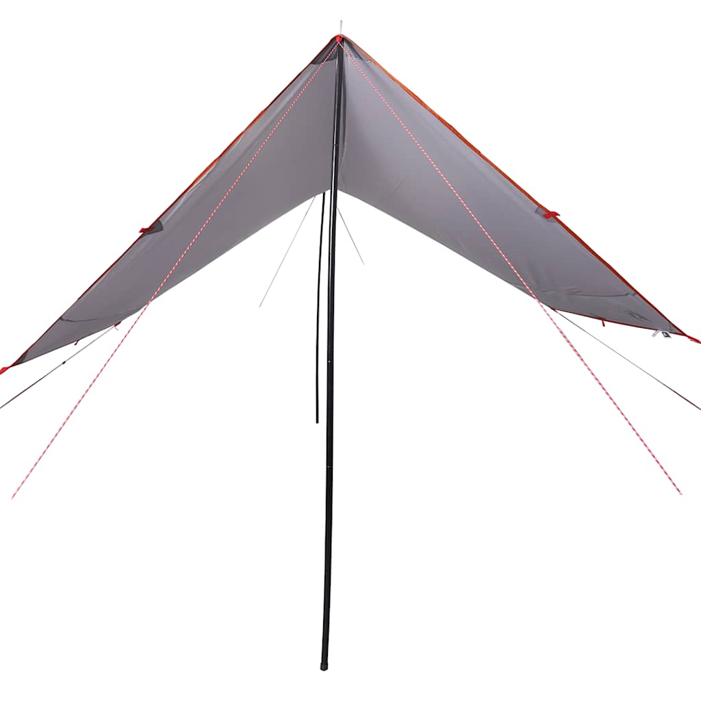 vidaXL Camping Tarp Grey and Orange 430x380x210 cm Waterproof - 43610