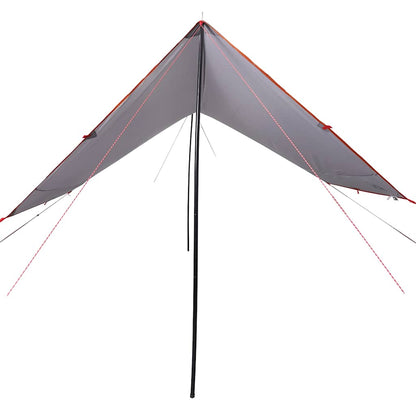 vidaXL Camping Tarp Grey and Orange 430x380x210 cm Waterproof - 43610
