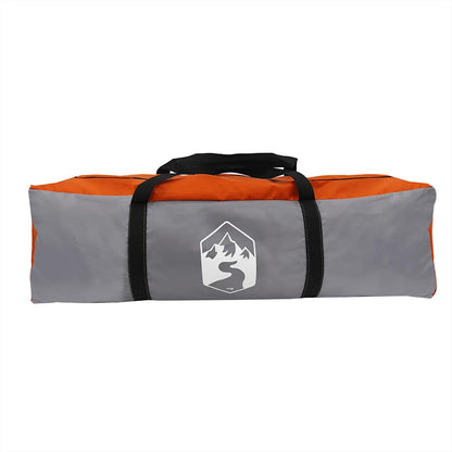 vidaXL Camping Tarp Grey and Orange 430x380x210 cm Waterproof - 43610