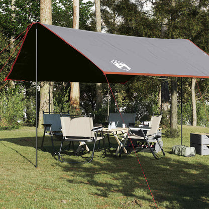 vidaXL Camping Tarp Grey and Orange 430x380x210 cm Waterproof - 43610