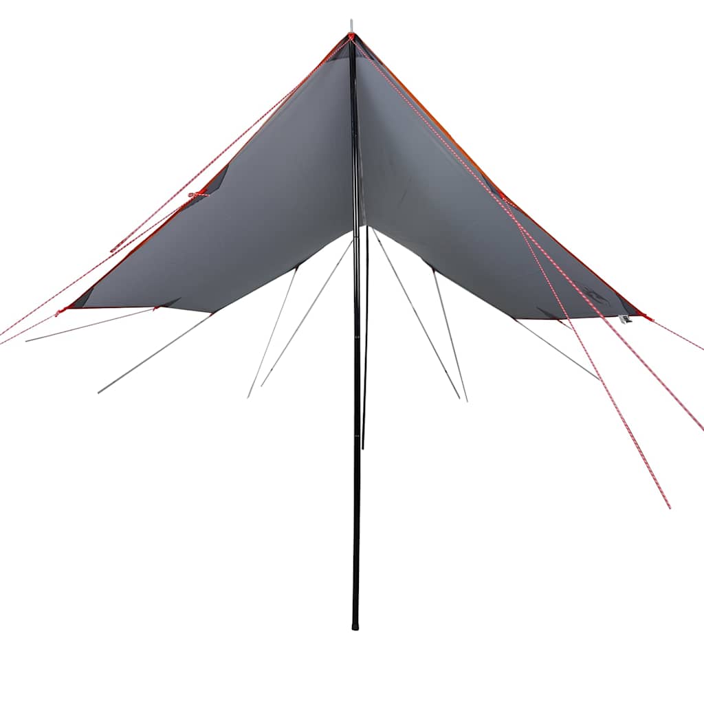 vidaXL Camping Tarp Grey and Orange 460x305x210 cm Waterproof