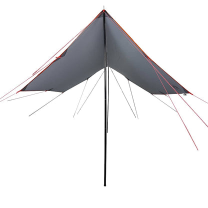 vidaXL Camping Tarp Grey and Orange 460x305x210 cm Waterproof