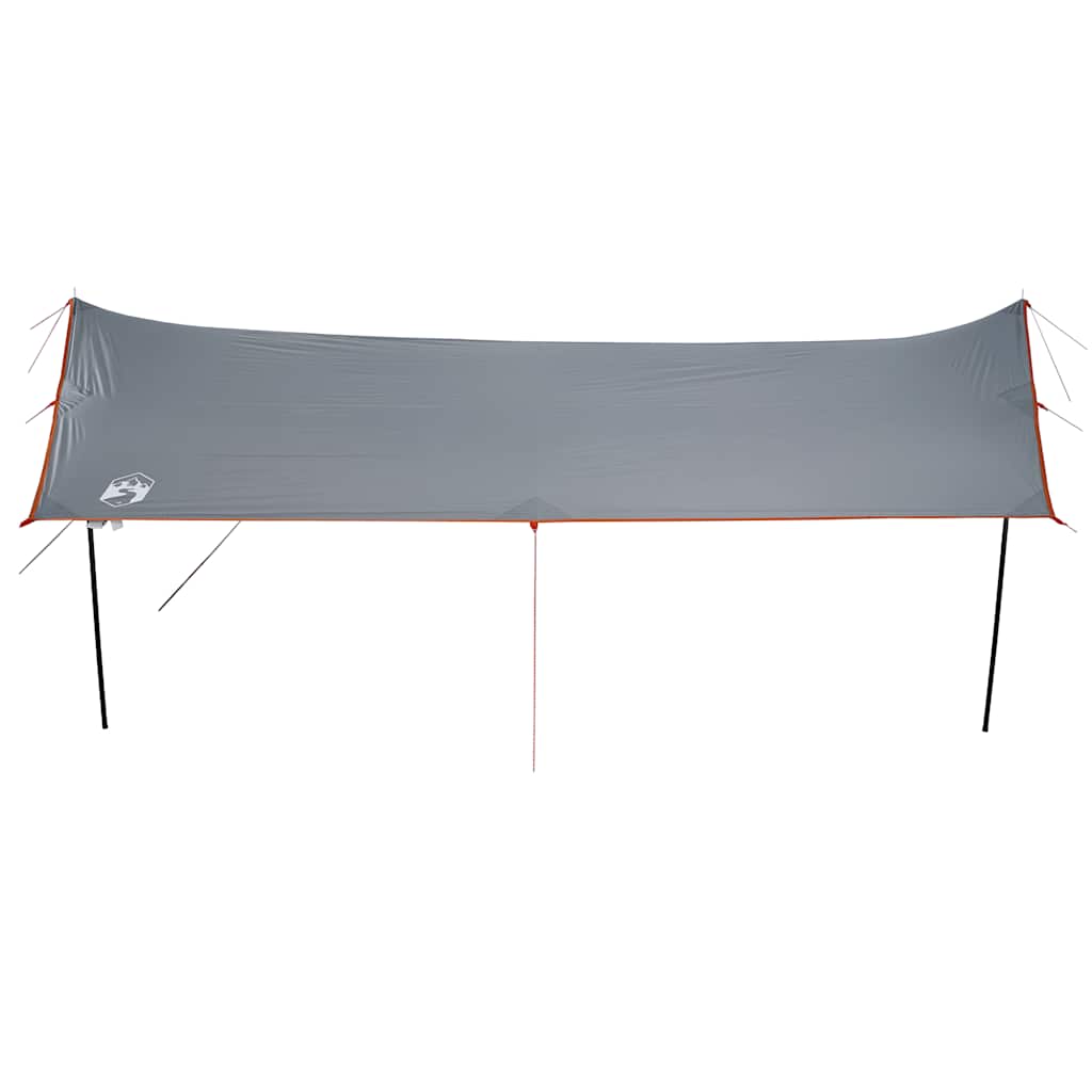 vidaXL Camping Tarp Grey and Orange 460x305x210 cm Waterproof