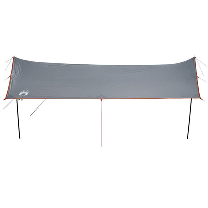 vidaXL Camping Tarp Grey and Orange 460x305x210 cm Waterproof