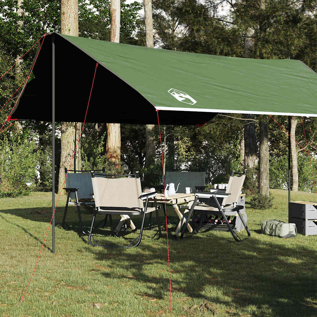 vidaXL Camping Tarp Green 460x305x210 cm Waterproof - 43631