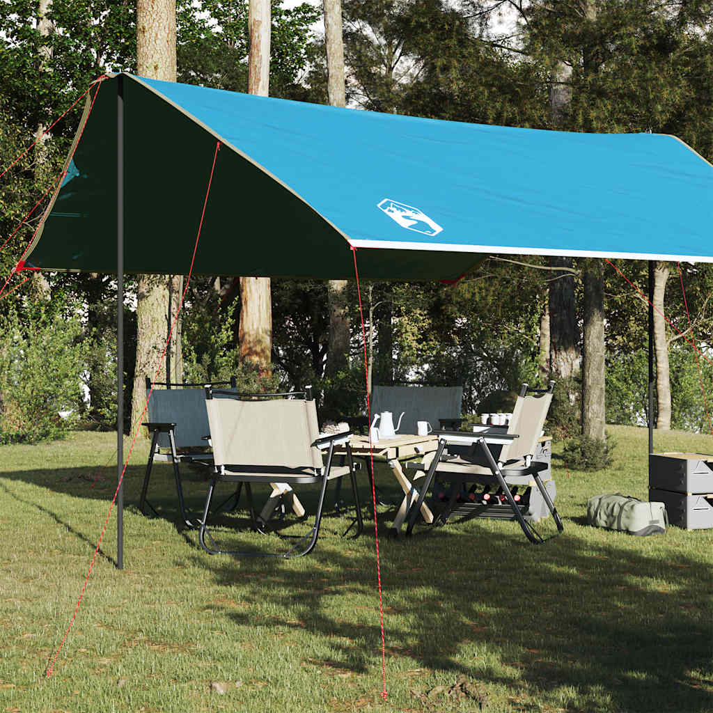 vidaXL Camping Tarp Blue 460x305x210 cm Waterproof - 43640