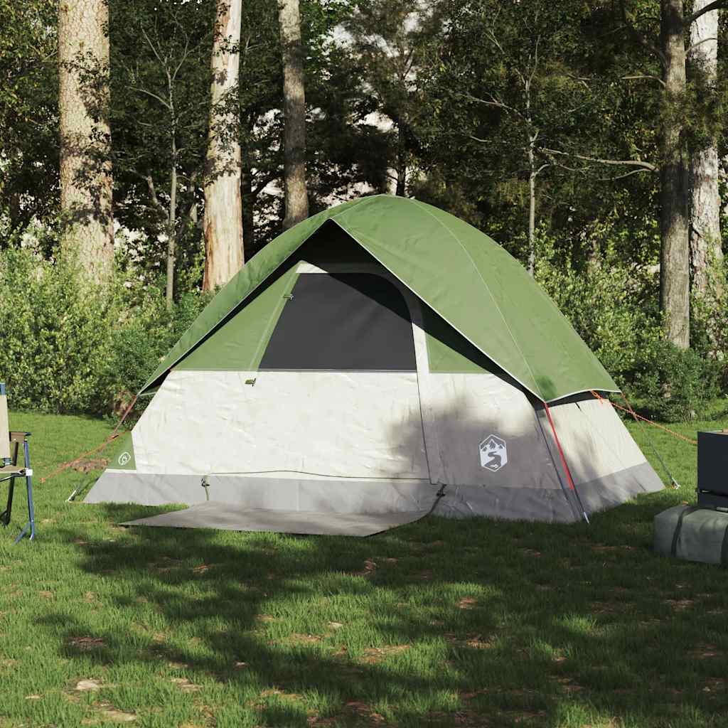 vidaXL Camping Tent Dome 2-Person Green Waterproof - 43662