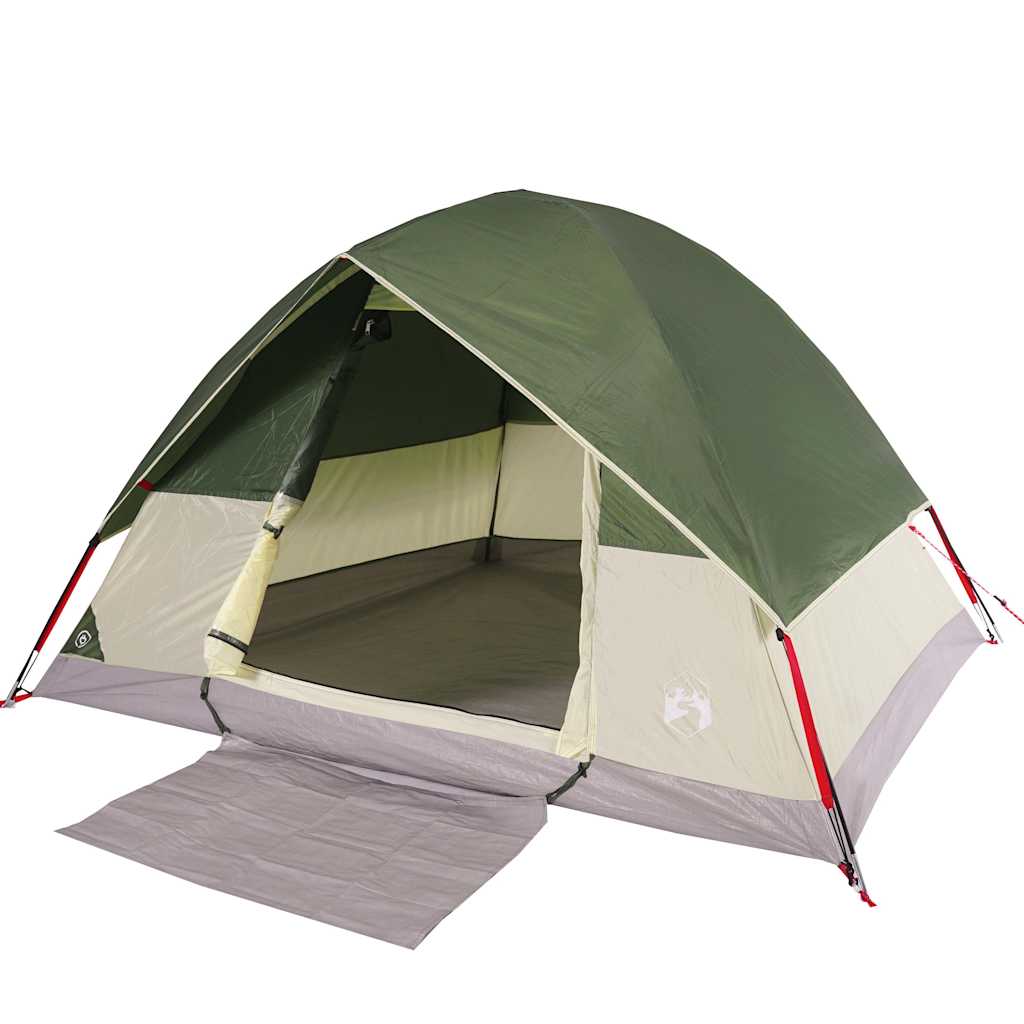 vidaXL Camping Tent Dome 2-Person Green Waterproof - 43662