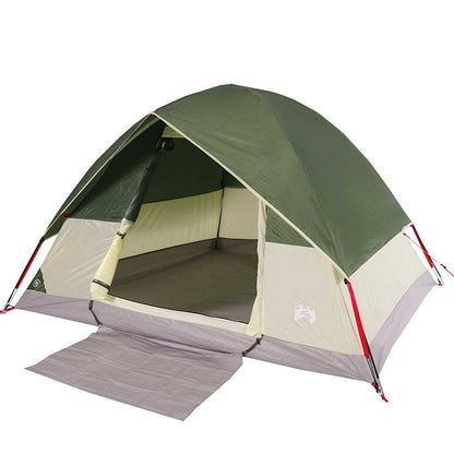 vidaXL Camping Tent Dome 2-Person Green Waterproof - 43662