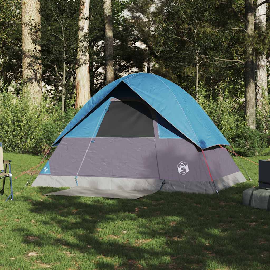 vidaXL Camping Tent Dome 2-Person Blue Waterproof - 43663