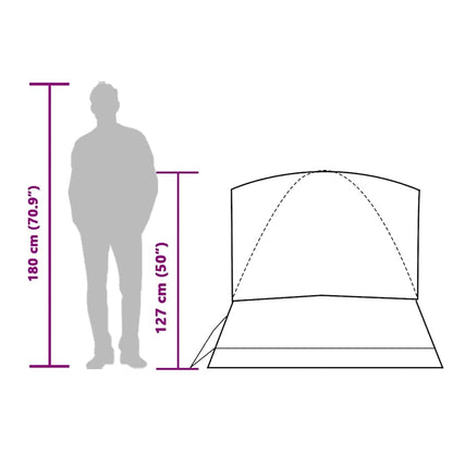 vidaXL Camping Tent Dome 2-Person Blue Waterproof - 43663