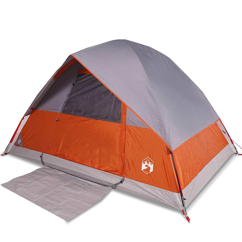 vidaXL Camping Tent Dome 2-Person Orange Waterproof - 43664
