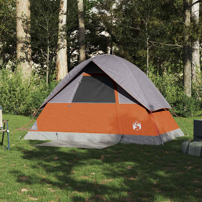 vidaXL Camping Tent Dome 2-Person Orange Waterproof - 43664