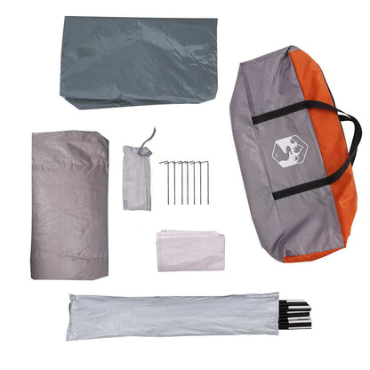 vidaXL Camping Tent Dome 2-Person Orange Waterproof - 43664