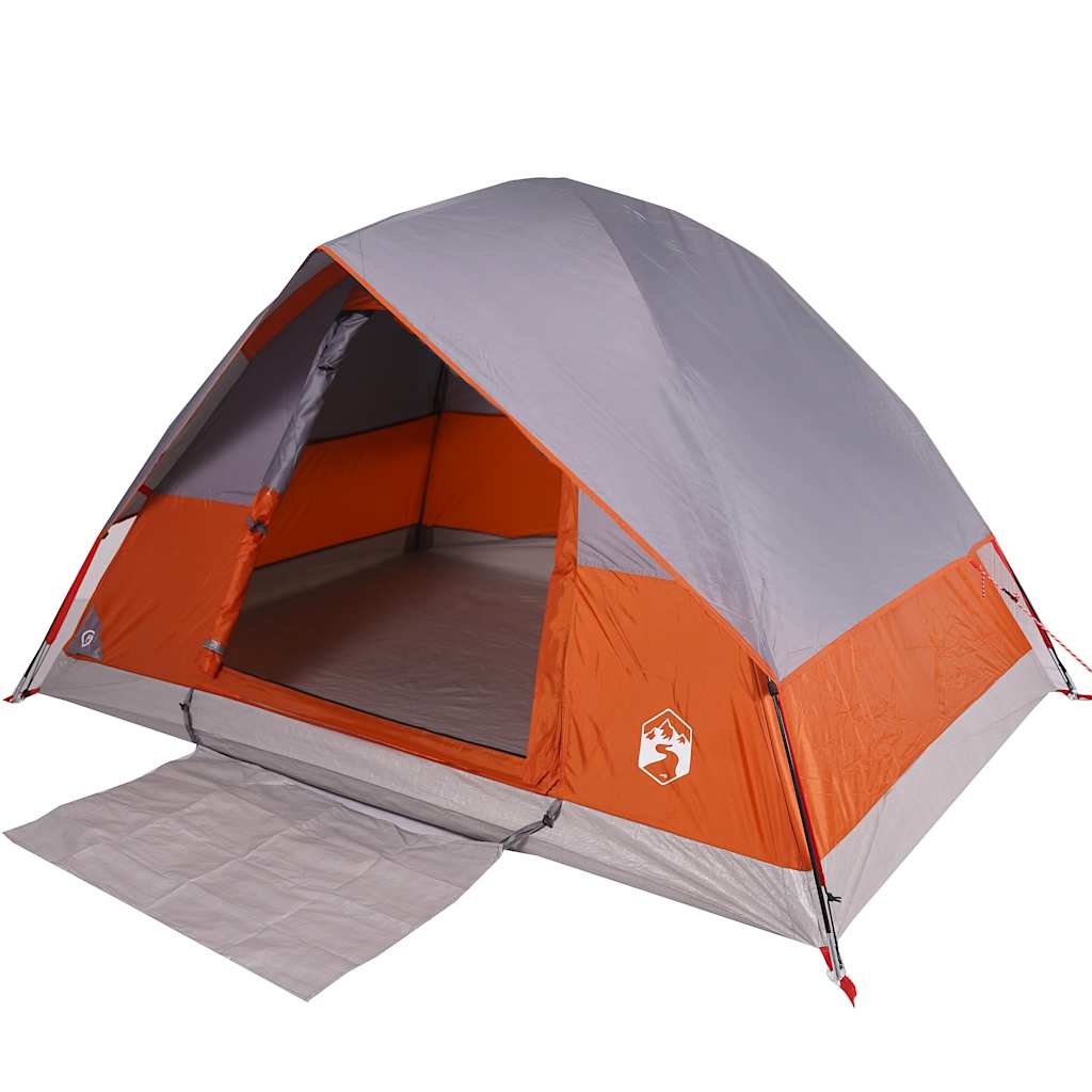 vidaXL Camping Tent Dome 2-Person Orange Waterproof - 43664
