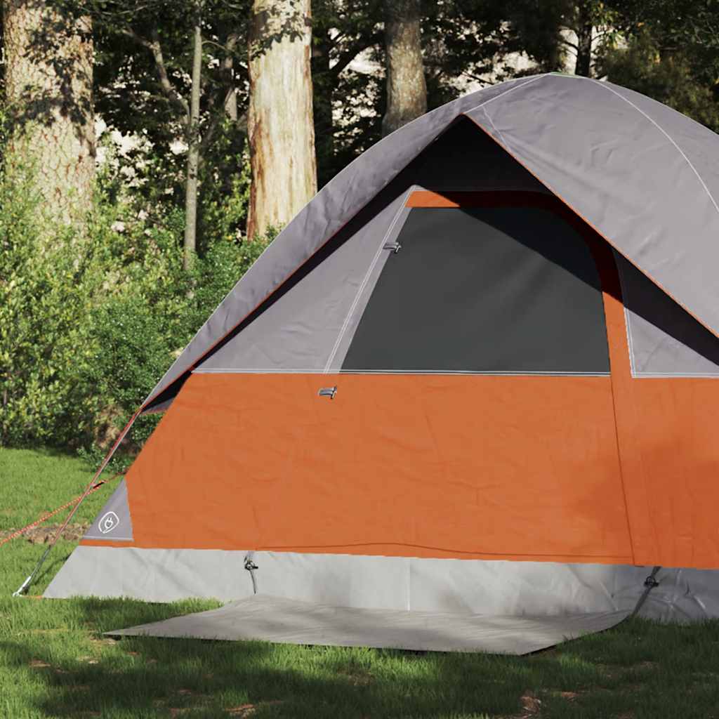 vidaXL Camping Tent Dome 2-Person Orange Waterproof - 43664