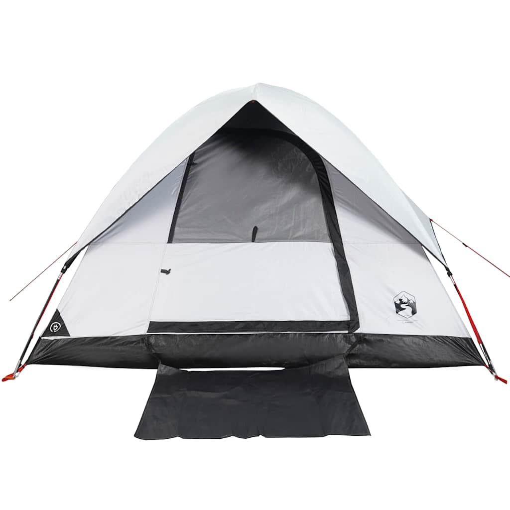 vidaXL Camping Tent Dome 2-Person White Blackout Fabric Waterproof - 43667