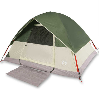 vidaXL Camping Tent Dome 3-Person Green Waterproof - 43672