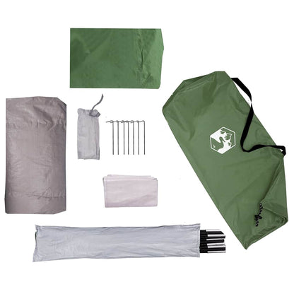 vidaXL Camping Tent Dome 3-Person Green Waterproof - 43672