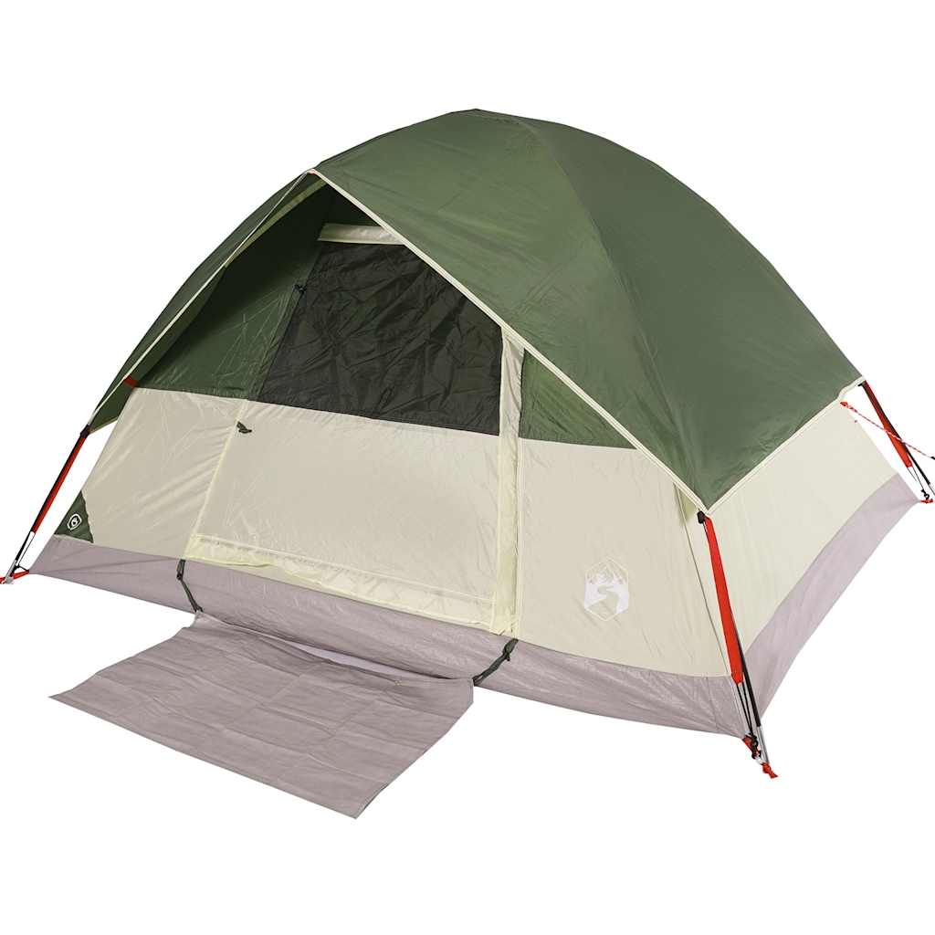 vidaXL Camping Tent Dome 3-Person Green Waterproof - 43672