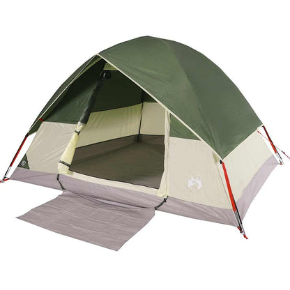 vidaXL Camping Tent Dome 3-Person Green Waterproof - 43672